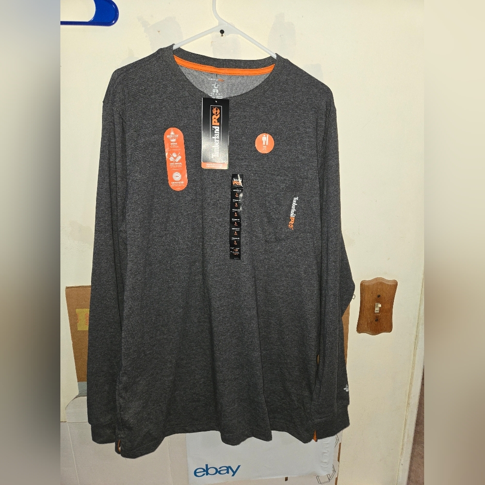 Timberland Pro long-sleeved Shirt Size Large Tall Brand New With Tags